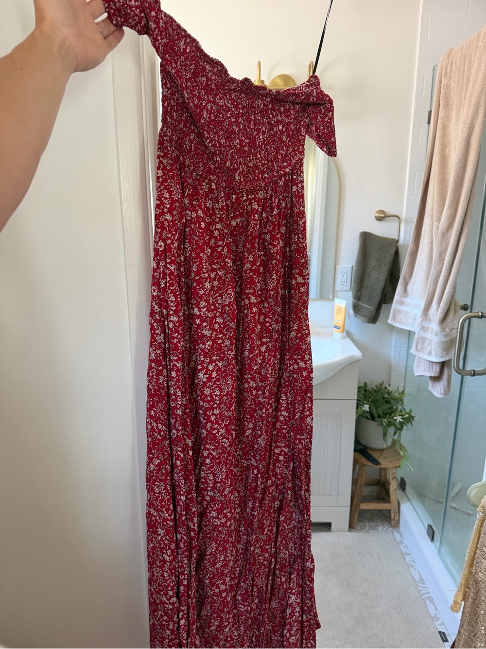Showpo Red Floral Maxi Dress